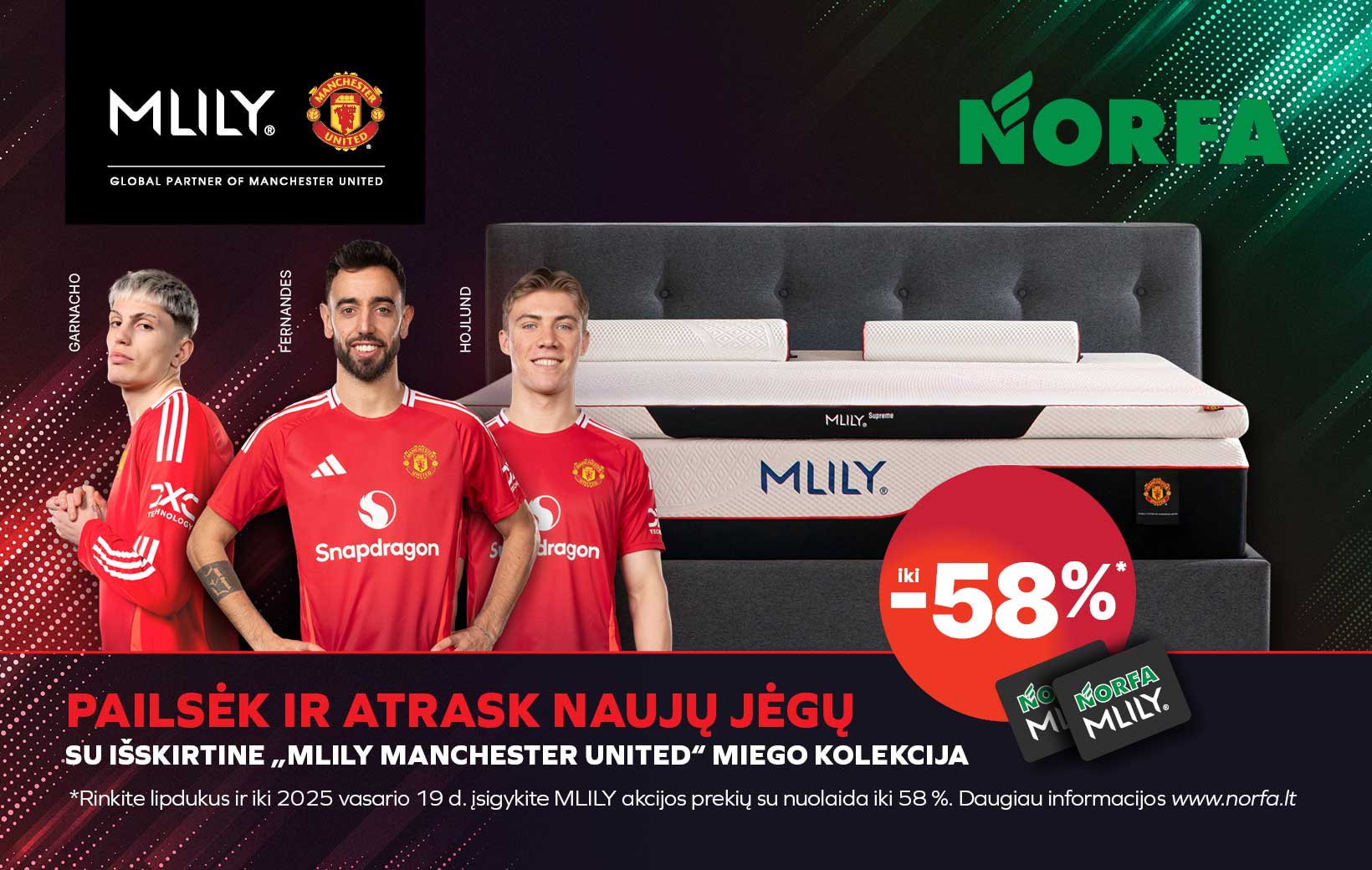 Pailsėk ir atraks naujų jėgų su išskirtine MLILY MANCHESTER UNITED miego kolekcija