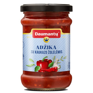 DAUMANTŲ adžika su kaukazo žolelėmis, 260 g