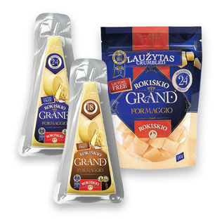 Kietajam sūriui ROKIŠKIO GRAND, 100 g, 180 g