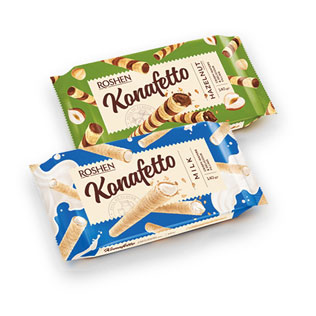 Vafliai KONAFETTO (2 rūšių), 140 g