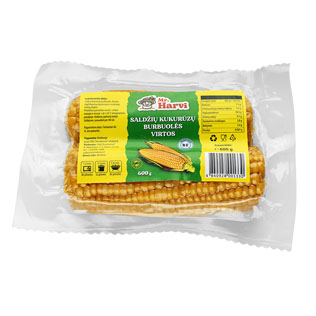 Virtos saldžiųjų kukurūzų burbuolės MR. HARVI, 600 g/ pak.,