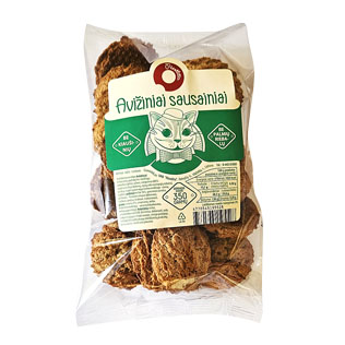 Avižiniai sausainiai RIESTLITA, 350 g.