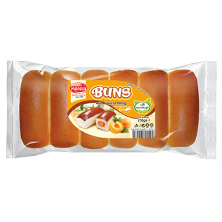 Bandelės su abrikosų skonio įdaru BUNS, 250 g.