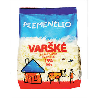 PIEMENĖLIO biri varškė, 15% rieb., 400 g